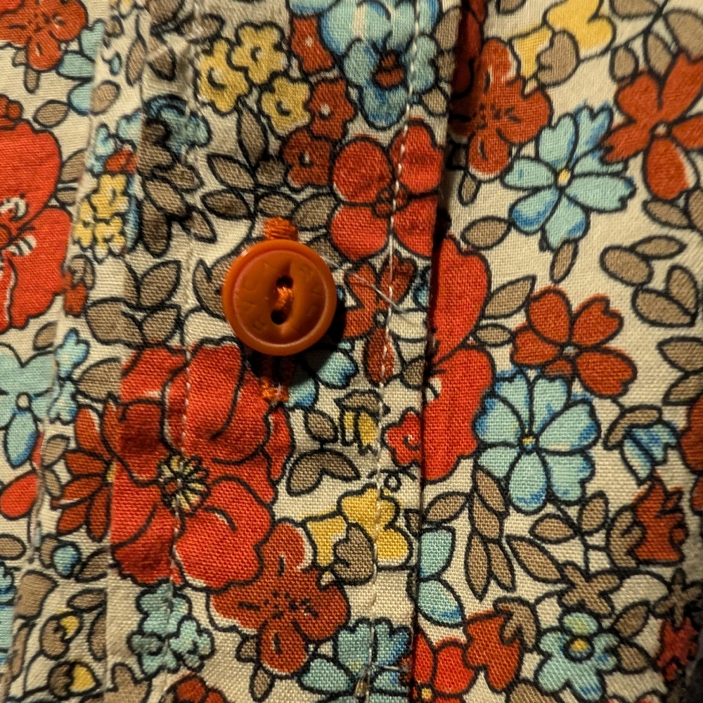 RVCA Men's Floral Shirt - Multicolor Small - Picture 4 of 8